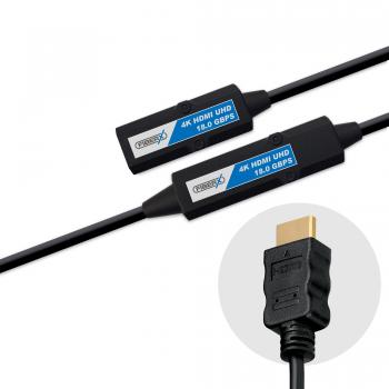 FiberX Serie - HDMI 4K Glasfaser Extender Kabel Integrated - 40m